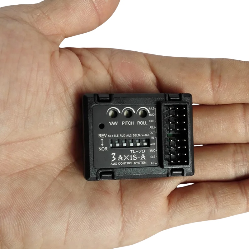 Drone Flight Controller - ตัวควบคุมการบินไจโร 3 แกน TL70 ตัวปรับสมดุลอัตโนมัติสำหรับเครื่องบินบังคับวิทยุแบบปีกตรึง ปีกเดลต้า