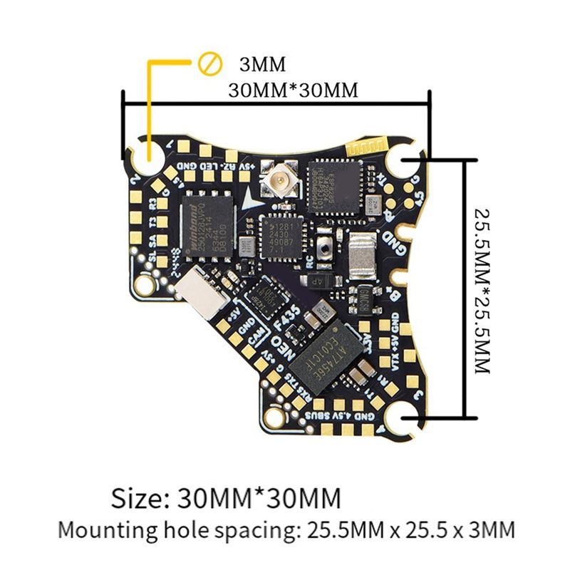 FBIL-F435 NEO 1S AIO ตัวควบคุม - Drone Flight Controller บทวิจารณ์และราคา