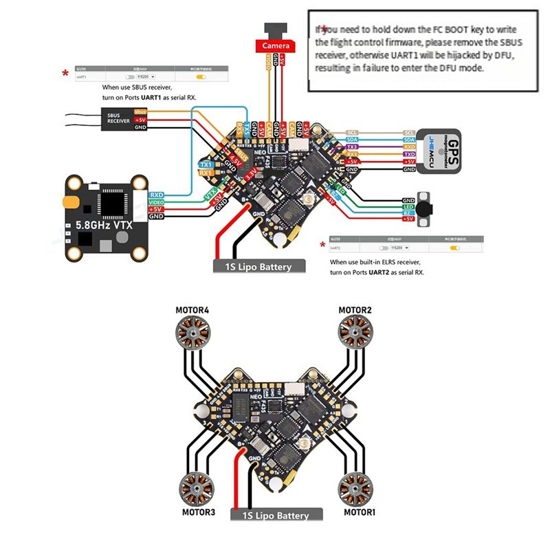 FBIL-F435 NEO 1S AIO ตัวควบคุม - Drone Flight Controller บทวิจารณ์และราคา