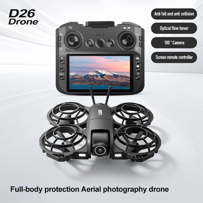 โดรน D26 4K ถ่ายภาพทางอากาศ HD - Drone Gimbal บทวิจารณ์และราคา