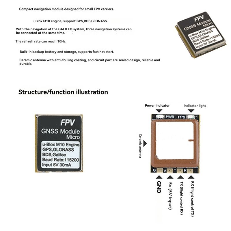 B16C-สำหรับโมดูล GPS RUSHFPV G - Drone Gps Module บทวิจารณ์และราคา