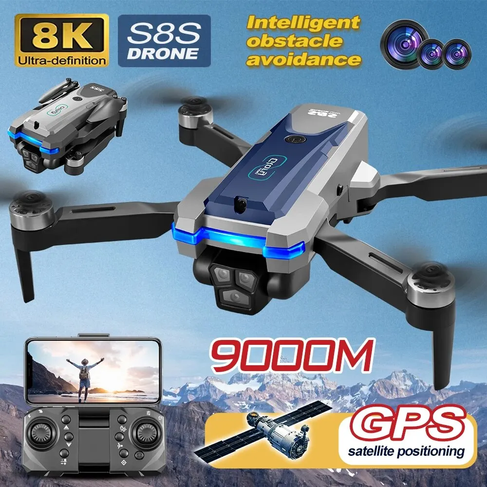 โดรน GPS S8S 5G Wi-Fi 8K HD ลื - Drone Gps Mount บทวิจารณ์และราคา